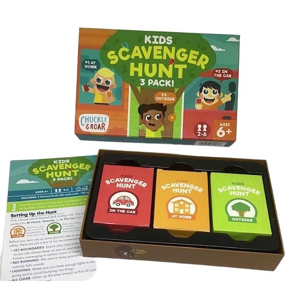 Kids Scavenger Hunt 3 Pk Cards Hunt Search Home Outside Travel Car Game Family - Picture 4 of 5